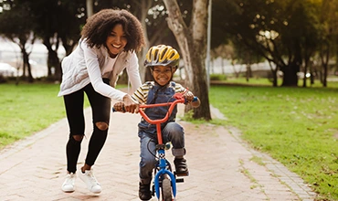 Les premiers pas...en vélo